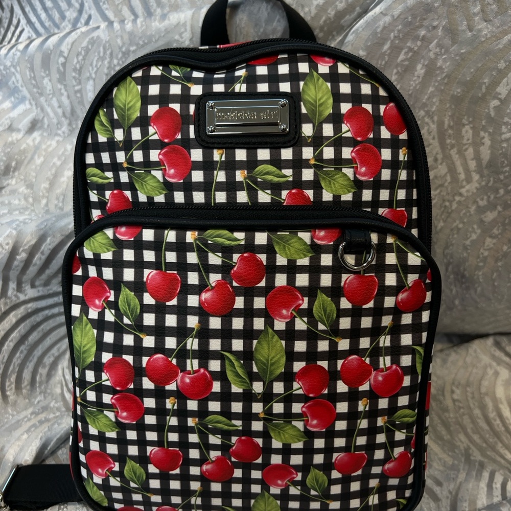 Madden Girl Cherry Patterned Backpack - image 1